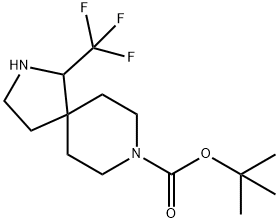 Tert-Butyl 1-(Trifluoromethyl)-2,8-Diazaspiro[4.5]Decane-8-Carboxylate Struktur