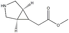 methyl2-((1R,5S,6s)-3-azabicyclo[3.1.0]hexan-6-yl)acetate Struktur