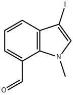 3-Iodo-1-methyl-1H-indole-7-carbaldehyde Struktur