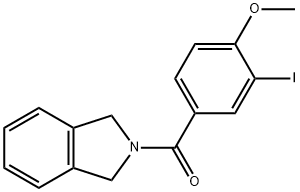 (3-Iodo-4-methoxyphenyl)(isoindolin-2-yl)methanone Struktur