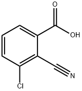 3-chloro-2-cyanobenzoic acid Struktur