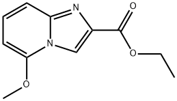 5-Methoxy-imidazo[1,2-a]pyridine-2-carboxylic acid ethyl ester Struktur