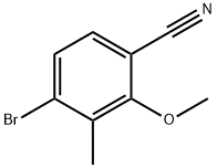 4-bromo-2-methoxy-3-methylbenzonitrile Struktur