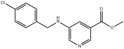 Methyl 5-((4-chlorobenzyl)amino)nicotinate Struktur