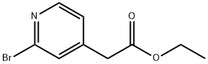 (2-bromo-pyridin-4-yl)-acetic acid ethyl ester Struktur