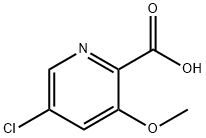 5-chloro-3-methoxypicolinic acid Struktur