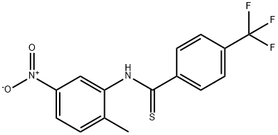 N-(2-Methyl-5-nitrophenyl)-4-(trifluoromethyl)benzothioamide Struktur