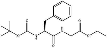 ETHYL 2-(2-(TERT-BUTOXYCARBONYLAMINO)-3-PHENYLPROPANAMIDO)ACETATE Struktur