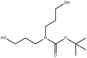 tert-butyl bis(3-hydroxypropyl)carbamate Struktur