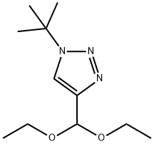 1-tert-Butyl-4-diethoxymethyl-1H-[1,2,3]triazole Struktur