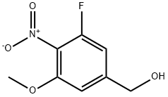 (3-fluoro-5-methoxy-4-nitrophenyl)methanol Struktur