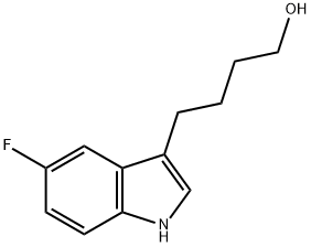 4-(5-fluoro-1H-indol-3-yl)butan-1-ol Struktur