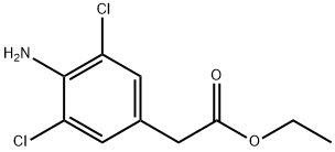 (4-Amino-3,5-dichloro-phenyl)-acetic acid ethyl ester Struktur