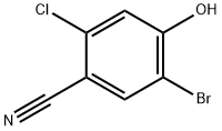 5-bromo-2-chloro-4-hydroxybenzonitrile Struktur