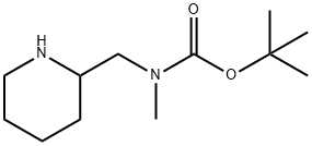 Methyl-piperidin-2-ylmethyl-carbamic acid tert-butyl ester Struktur