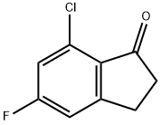 7-Chloro-5-flouro-1-indanone Struktur