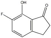 6-Fluoro-7-hydroxy-indan-1-one Struktur