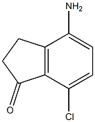 4-Amino-7-chloro-indan-1-one Struktur