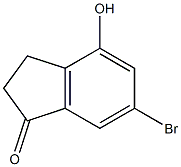 1H-Inden-1-one, 6-bromo-2,3-dihydro-4-hydroxy- Struktur