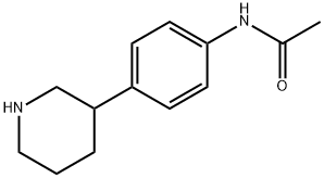 N-(4-(piperidin-3-yl)phenyl)acetamide hydrochloride Struktur