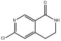 6-Chloro-3,4-dihydro-2H-[2,7]naphthyridin-1-one Struktur