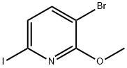 3-bromo-6-iodo-2-methoxypyridine Struktur