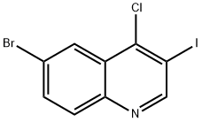 6-Bromo-4-chloro-3-iodoquinoline Struktur