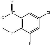 5-Chloro-3-fluoro-2-methoxynitrobenzene Struktur