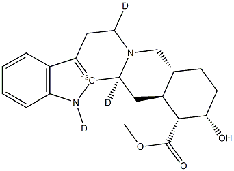 Yohimbine-[13C,D3] Struktur