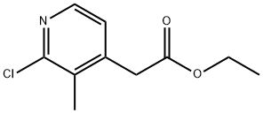 Ethyl 2-chloro-3-methylpyridine-4-acetate Struktur