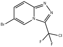 6-Bromo-3-(chlorodifluoromethyl)-[1,2,4]triazolo[4,3-a]pyridine Struktur