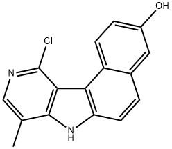 11-Chloro-8-methyl-7H-benzo[e]pyrido[4,3-b]indol-3-ol Struktur