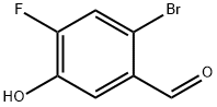 2-bromo-4-fluoro-5-hydroxybenzaldehyde Struktur