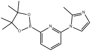 2-(2-methyl-1H-imidazol-1-yl)-6-(4,4,5,5-tetramethyl-1,3,2-dioxaborolan-2-yl)Pyridine Struktur