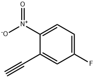 2-Ethynyl-4-fluoro-1-nitrobenzene Struktur