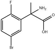 2-amino-2-(5-bromo-2-fluorophenyl)propanoic acid Struktur