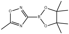 5-methyl-3-(4,4,5,5-tetramethyl-1,3,2-dioxaborolan-2-yl)-1,2,4-oxadiazole Struktur