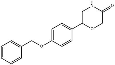 6-(4-Benzyloxy-phenyl)-morpholin-3-one Struktur