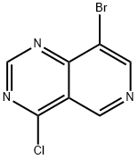 8-bromo-4-chloropyrido[4,3-d]pyrimidine Struktur