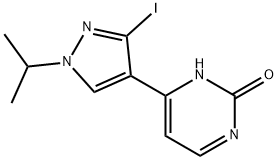 4-(3-iodo-1-isopropyl-1H-pyrazol-4-yl) pyrimidin-2-ol