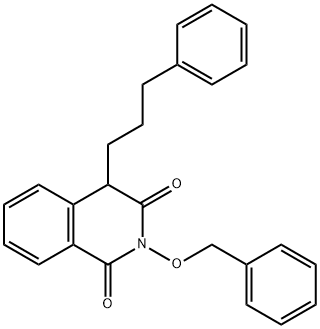 2-(Benzyloxy)-4-(3-phenylpropyl)isoquinoline-1,3(2H,4H)-dione Struktur