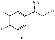 (S)-2-amino-2-(3,4-difluorophenyl)ethan-1-ol hydrochloride Struktur