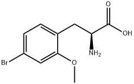 (S)-methyl 2-amino-3-(4-bromo-2-methoxyphenyl)propanoate Struktur