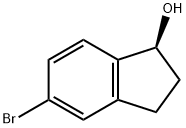 1H-?Inden-?1-?ol, 5-?bromo-?2,?3-?dihydro-?, (1S)?- Struktur