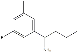 1-(3-FLUORO-5-METHYLPHENYL)BUTAN-1-AMINE Struktur