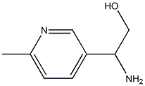 2-AMINO-2-(6-METHYLPYRIDIN-3-YL)ETHAN-1-OL Struktur