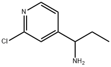 1-(2-Chloro-pyridin-4-yl)-propylamine Struktur