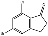 5-Bromo-7-chloro-1-indanone Struktur