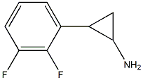 2-(2,3-difluorophenyl)cyclopropan-1-amine Struktur