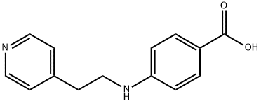 Benzoic acid,4-[[2-(4-pyridinyl)ethyl]amino]- Struktur